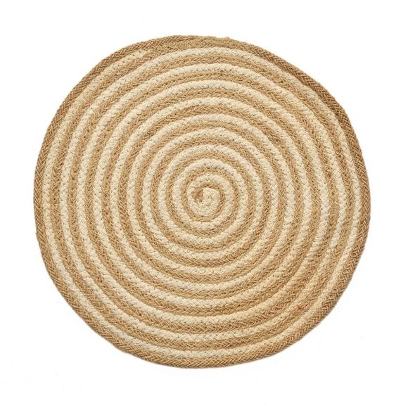 Placemat | White Circle | Round | 14x14 | Pack of 4 - Picture 3 of 5